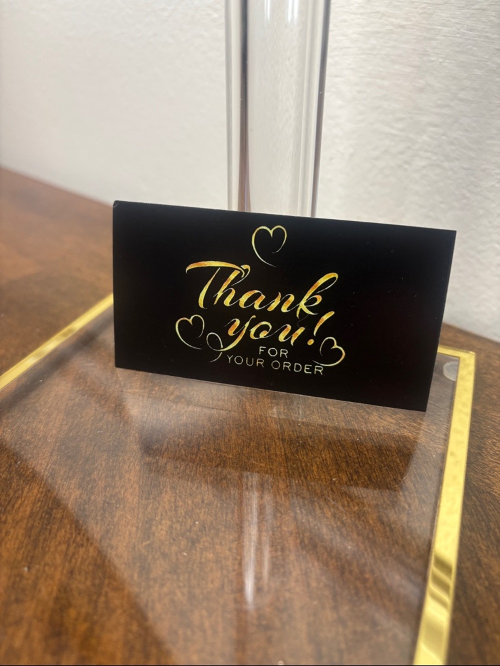 THANK YOU CARDS Black & Gold (25 count)